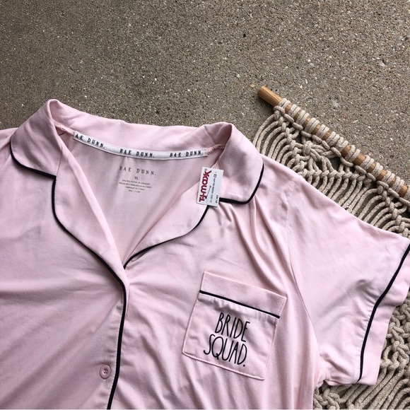 New Rae Dunn PJ Set Size XL - Bride Squad - Picture 3 of 7